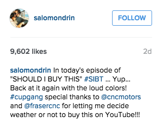 Buys million dollar car, doesn’t know when to use whether or weather. Nice.
